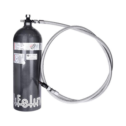 Lifeline USA - Sistema automático Zero 360 SFI 17.1 10lbs - Manguera trenzada de acero inoxidable 