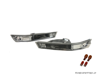 P2M - NISSAN S14 SILVIA KOUKI LÂMPADA DO SINALIZADOR DIANTEIRO [APENAS PARA-CHOQUE JDM] (P2-NS1497FTS01-JY)