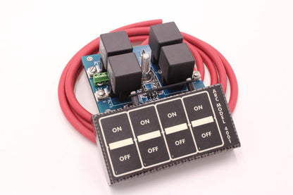 Auto Rod Controls - 4 Switch Overhead Control Module, Carbon Fiber Finish (4004R)