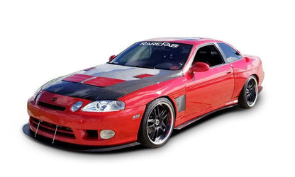 KBD - Lexus SC SC300 SC400 1992-2000 KBD estilo 4 peças de poliuretano 50 mm traseiro sobre pára-lamas (com extensões de tampa de combustível) (37-6055)