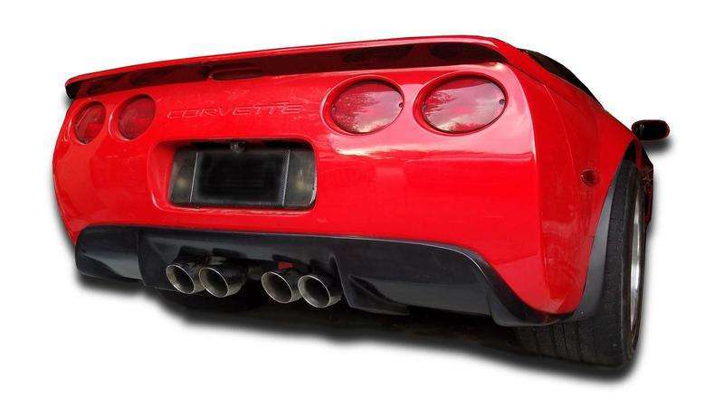 KBD - Chevrolet Corvette C5 1997-2004 Stealth Style 1 Piece Polyurethane Rear Diffuser (37-6048)