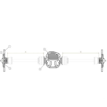 WiseFab - Kit de medio eje trasero BMW E90 (WF9019)