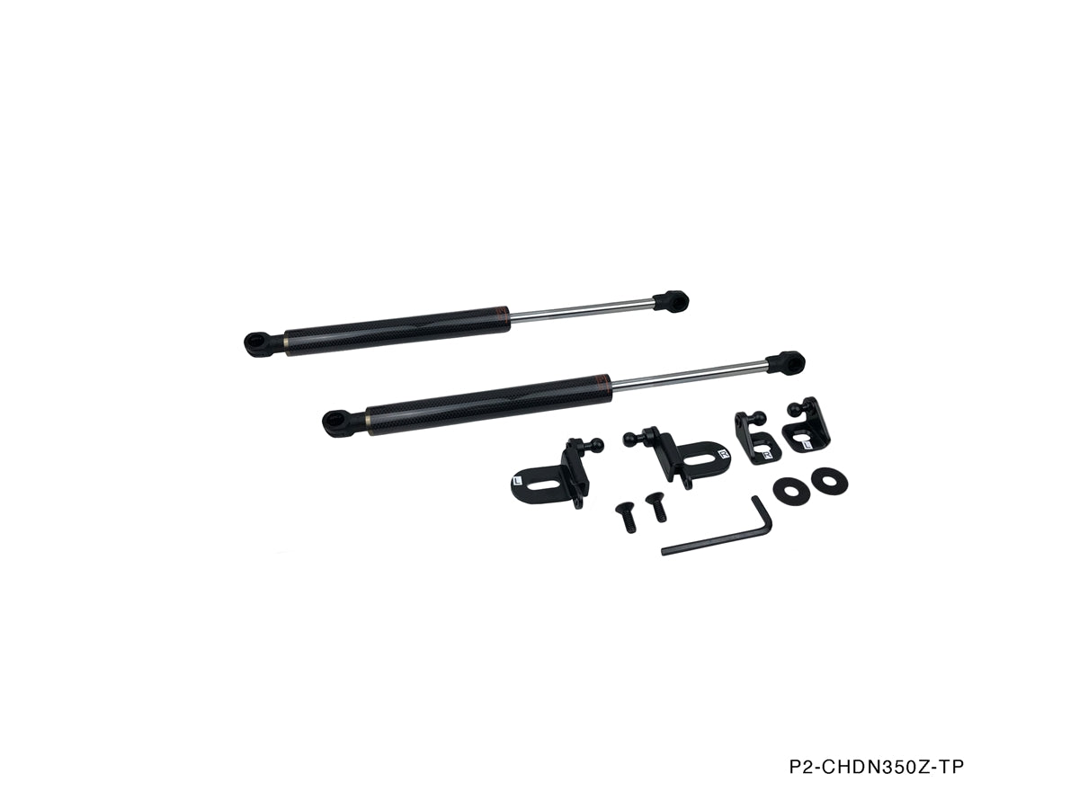 P2M - NISSAN Z33 350Z CARBON ENGINE HOOD DAMPER (P2-CHDN350Z-TP)
