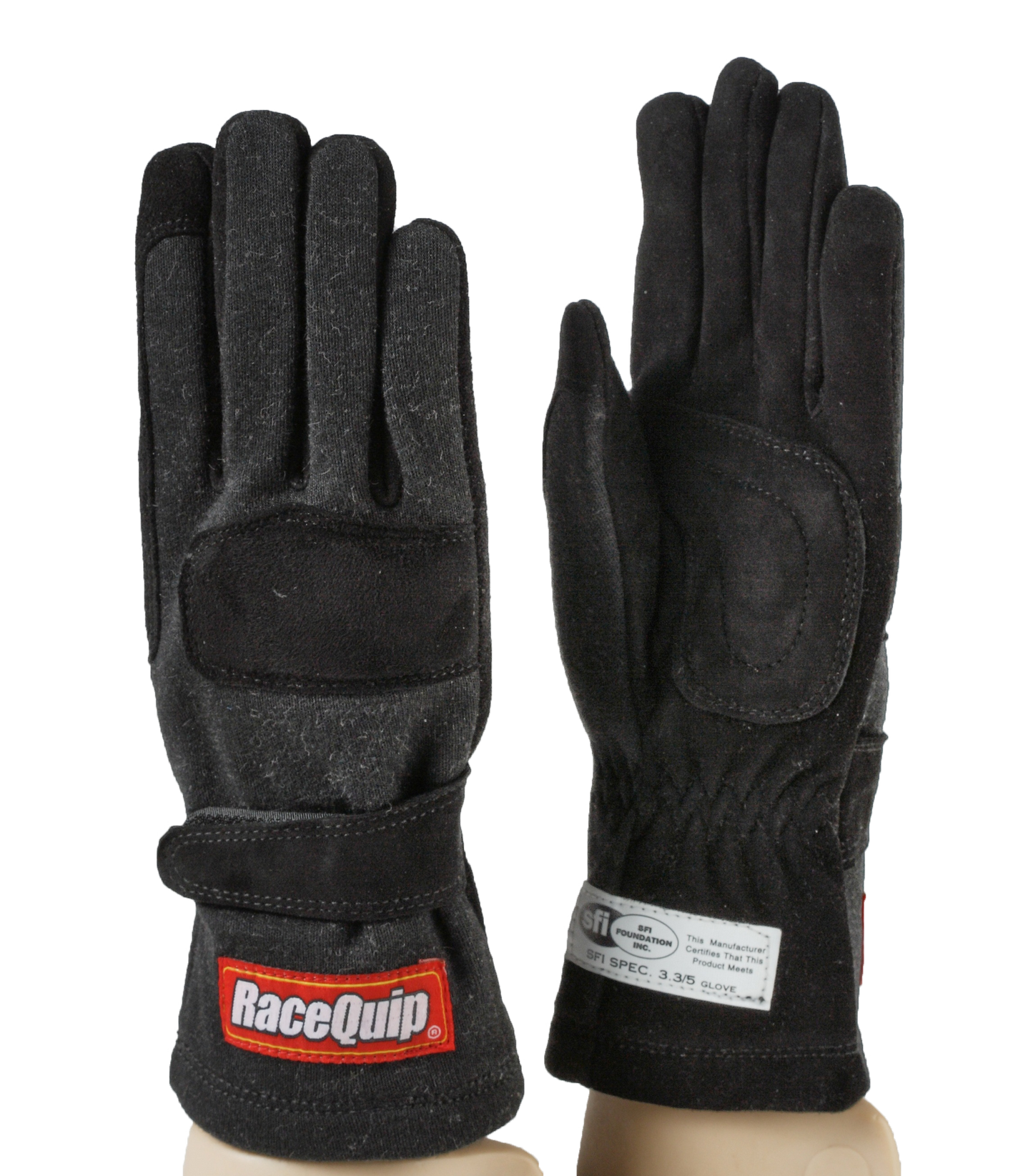 RaceQuip - 355 Double Layer Nomex® SFI 3.3/5 Gloves Black