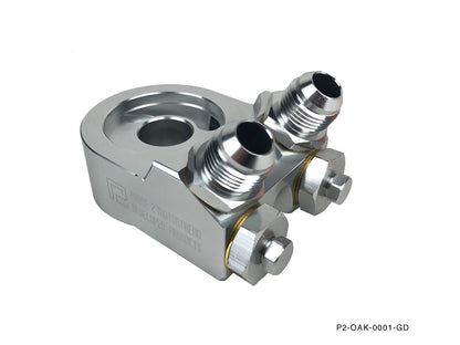 P2M - ADAPTADOR DE BLOCO DE FILTRO DE ÓLEO ANGULAR (P2-AOB0001-GD)
