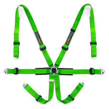 Racetech - Pro International Arnês de 6 Pontos (Ajustadores de Alumínio) (RTPRINTLW) 