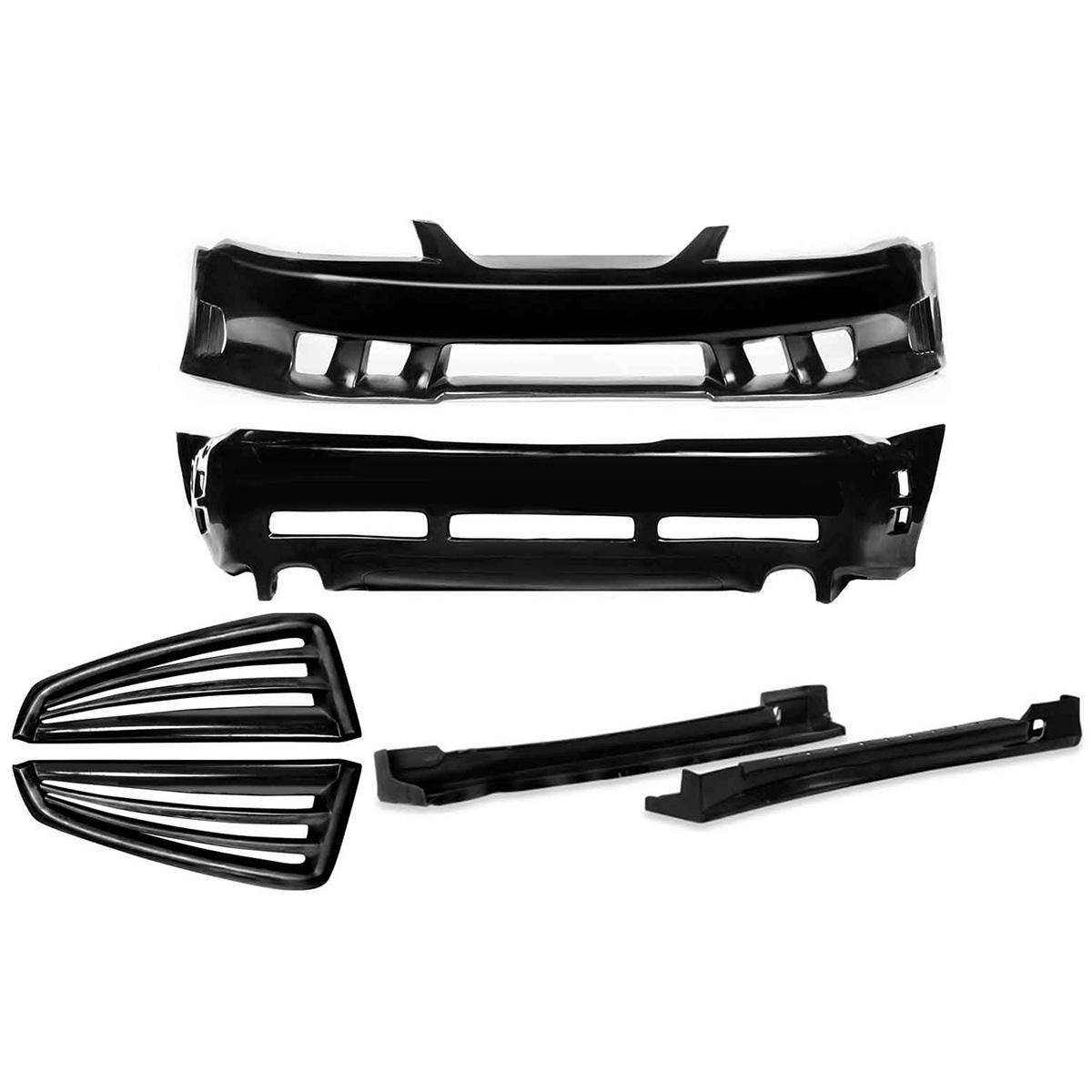 KBD - Ford Mustang 1999-2004 Sallen Style 6 Piece Polyurethane Full Body Kit (37-2120)