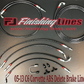 Finishing Lines - C6 Corvette ABS Delete Brake Line Kit - Stock Master Cylinders