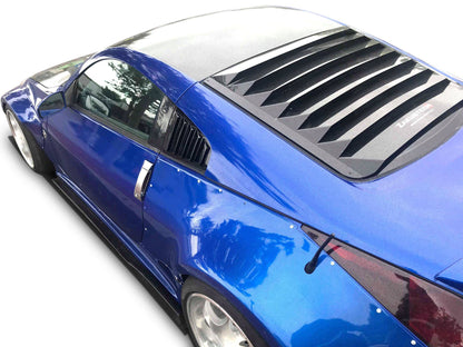 KBD - Nissan 350Z 2003-2008 KBD Alças de janela de poliuretano de 2 peças com persianas (37-6090)
