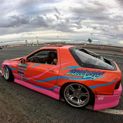 KBD - Mazda RX7 1986-1991 < b > Saias laterais de poliuretano estilo 2 peças (37-6088)