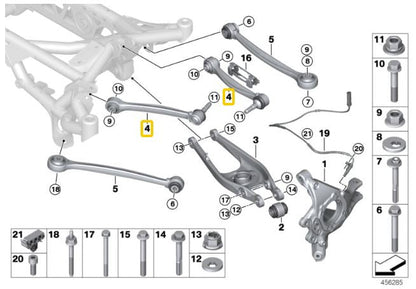 IRP - Braços de cambagem superiores traseiros ajustáveis ​​BMW F87 M2, F80 M3, F83 M4 