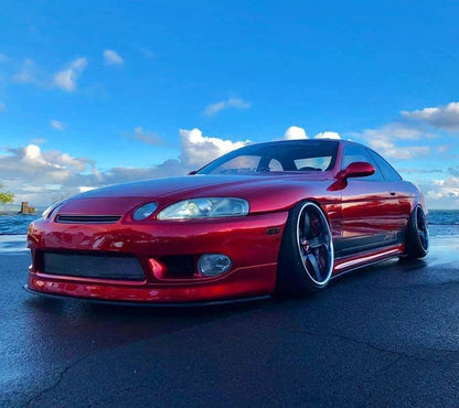 KBD - Lexus SC SC300 SC400 1992-2000 Aero Craft Style Parachoques delantero de poliuretano de 1 pieza sin barras transversales (37-6012-B)