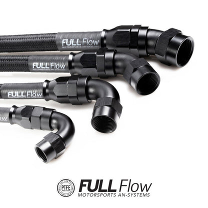 Nuke Performance - Mangueira de combustível trançada em aço inoxidável PTFE de nylon preto AN-6