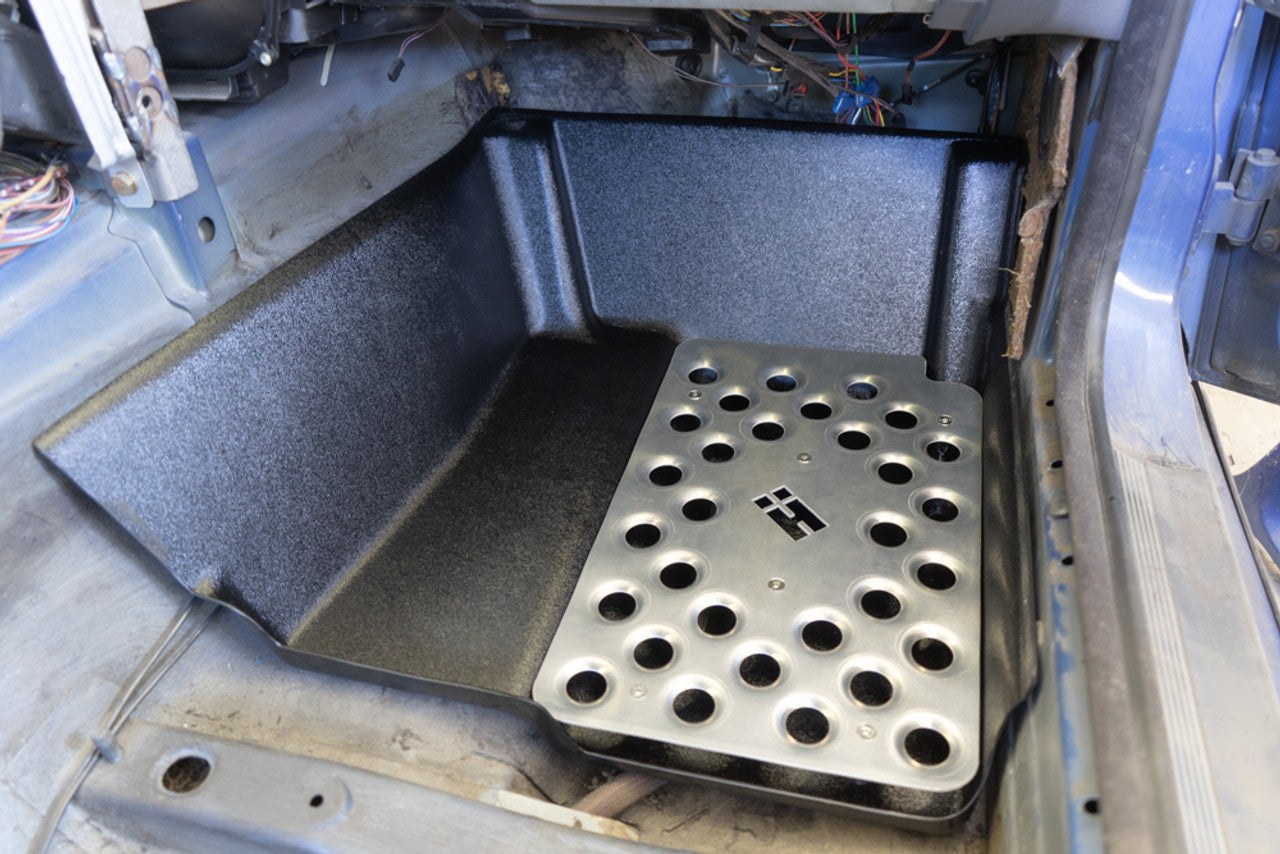 HARD Motorsport - BMW E36 Racing Footwell w Aluminum Floor Plate - Passenger (E36FTWELL2D.PASS)