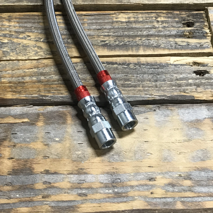 Speed ​​Shop Condor - Linhas de freio estendidas de aço inoxidável - Traseira E46