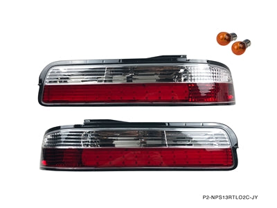 P2M - NISSAN S13 SILVIA 2PCS CRYSTAL REAR TAIL LIGHT KIT [LED VERSION] (P2-NPS13RTL02C-JY)