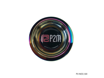 P2M - TAMPA DE ÓLEO NEO CROMADA REDONDA: TOYOTA (TIPO NÃO-CLIP) (P2-NOC003-GD)