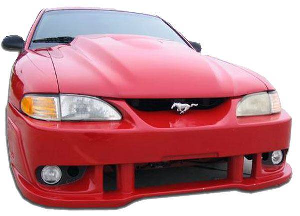 KBD - Ford Mustang 1994-1998 Spy 2 estilo 1 peça pára-choque dianteiro de poliuretano (37-2219)