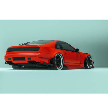 KBD - Nissan 300ZX 1990-1996 2+2 PMZ-K V2 2 peças para-lamas traseiros de poliuretano e complementos (37-6114)