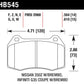 Hawk - 350Z / G35 (Brembo) Hawk Performance Ceramic Brake Pads