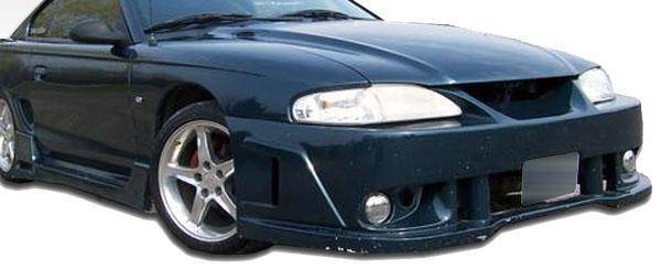 KBD - Ford Mustang 1994-1998 Spy 2 estilo 1 peça pára-choque dianteiro de poliuretano (37-2219)