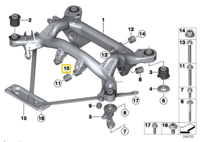IRP - Buchas diferenciais de alumínio BMW E8X, E9X M1, M3 (IRPDB-9XMAL)