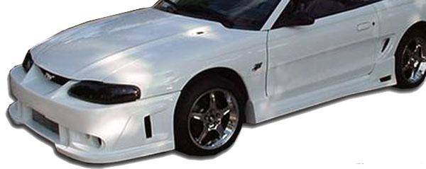 KBD - Ford Mustang 1994-1998 Spy 2 estilo 2 peças saias laterais de poliuretano (37-2278)