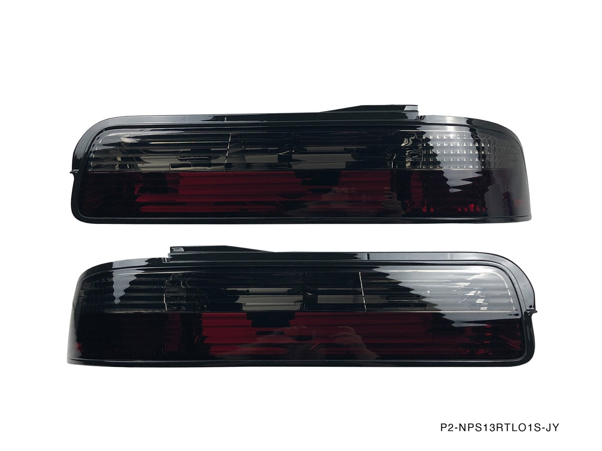 P2M - NISSAN S13 SILVIA 2PCS SMOKED REAR TAIL LIGHT KIT (P2-NPS13RTL01S-JY)