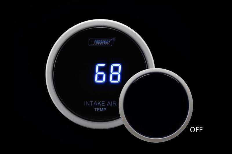 Pro Sport Gauges - 2-1/16" Digital Intake Temperature Gauge (PSSITLCD-BL.F)