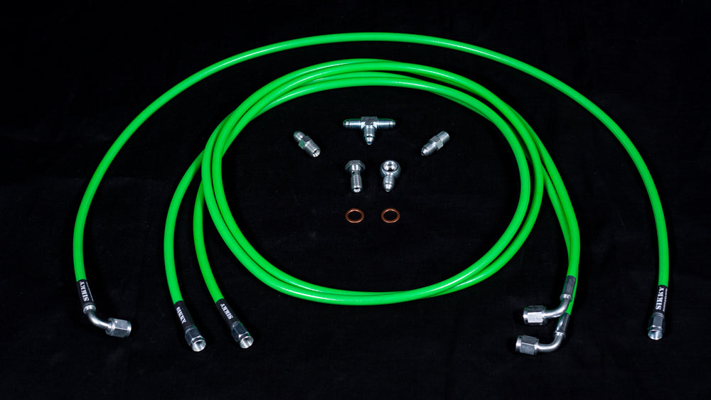 Sikky Manufacturing - S550 Mustang Pull Back Handbrake Dual Caliper Line Kit (HLK-08)