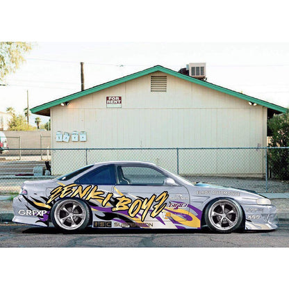 KBD - Nissan 240SX S14 ALL 1995-1998 DM3 Faldas laterales de poliuretano de 2 piezas (37-6080)