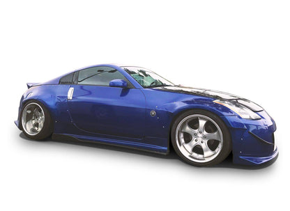 KBD - Nissan 350Z 2003-2008 KBD Alças de janela de poliuretano de 2 peças com persianas (37-6090)