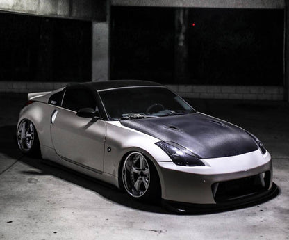 KBD - Parachoques delantero de poliuretano de 1 pieza estilo Nismo 2 V2 para Nissan 350Z 2003-2008 (37-2270-B)