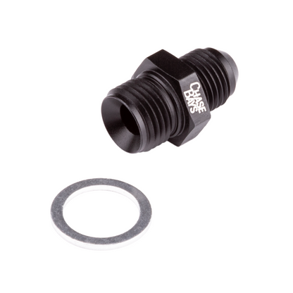 Chase Bays: adaptador de 16x1,5 a 6AN con arandela de presión de aluminio (CB-M16CRUSH)