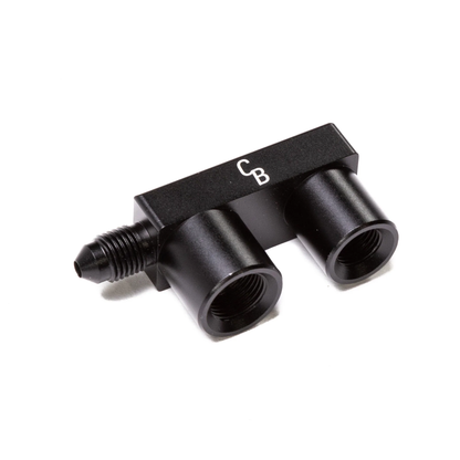 Chase Bays - 3AN Male to (2) M10x1.0 Convex Female F Fitting (CB-FEMF)