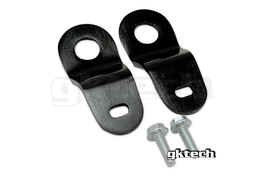 GKTech - S13 240SX CNC MACHINED TOP RADIATOR BRACKETS - BLACK