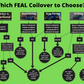 Feal Coilover - Nissan 240SX S13 - Curso longo