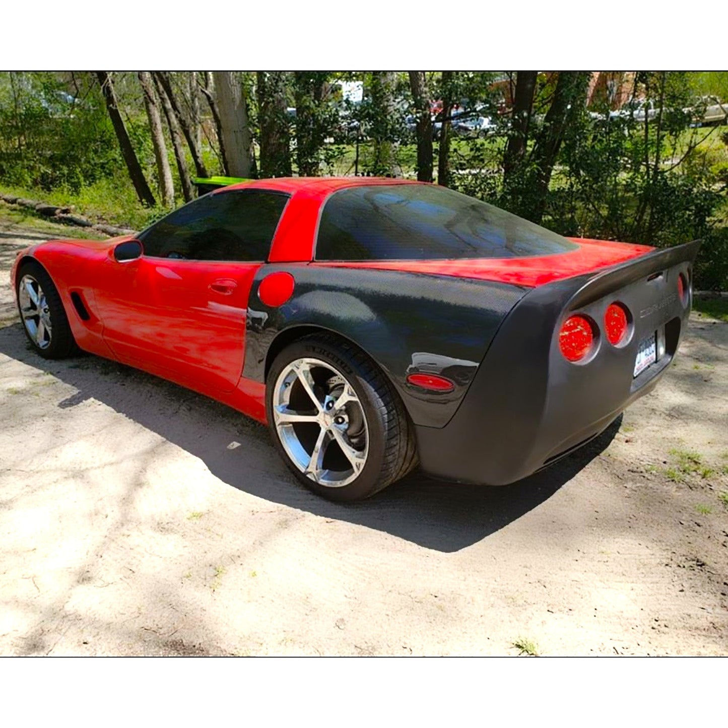 KBD - Chevrolet Corvette C5 1997-2004 Estilo Hwy 1 peça Pára-choques traseiro de poliuretano (37-6062)