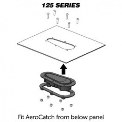 AeroCatch - 125-3100 Carbon Fiber Look Locking Hood Pins