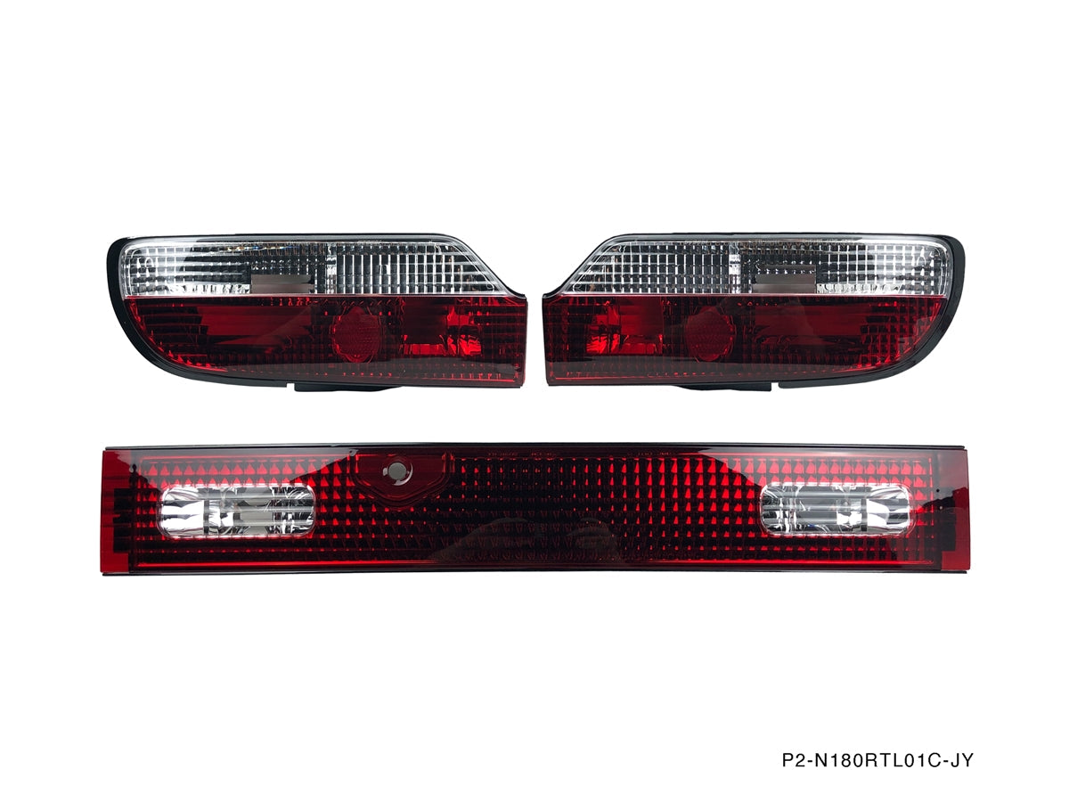 P2M - NISSAN 180SX 3PCS REAR TAIL LIGHT KIT [CRYSTAL STYLE] (P2-N180RTL01C-JY)