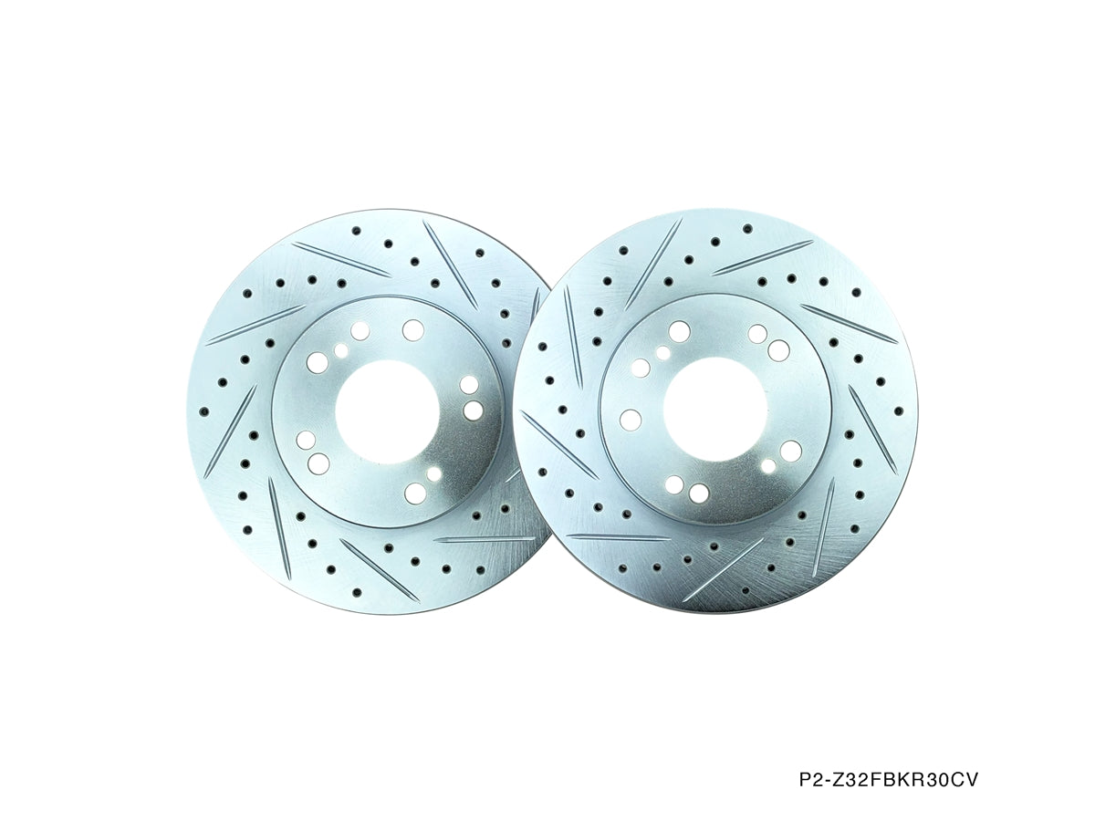 P2M - NISSAN Z32 300ZX (30MM) ROTORES DE FREIO DIANTEIRO (P2-Z32FBKR30)