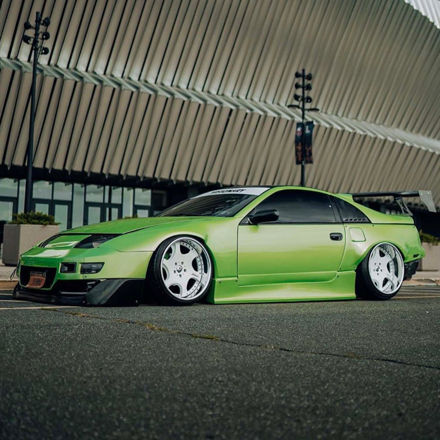 KBD - Nissan 300ZX 1990-1996 2+0 PMZ-K V2 2 peças de pára-lamas traseiros de poliuretano e complementos (37-6113)