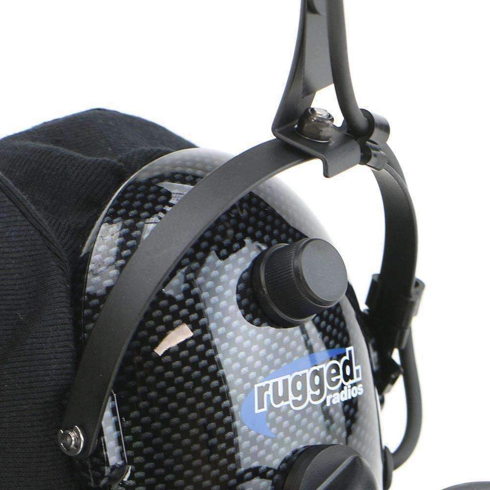 Rugged Radios - H22 Ultimate Over The Head (OTH) Headset for Intercoms - Carbon Fiber