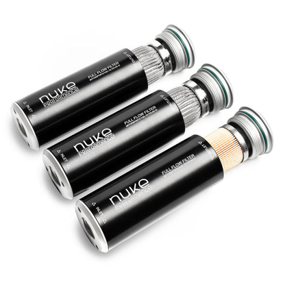 Nuke Performance - Fuel Filter Slim 10 micron AN-10 - Welded stainless steel element