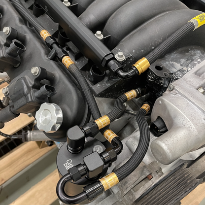 Chase Bays - Oil Catch Can Kit for GM LS2 / LS3 / LS7 (CB-LS-OILCATCH2)