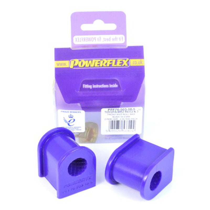 Powerflex USA - Buje de barra estabilizadora delantera Toyota MR2 SW20 REV 2 a 5 (91-99) - 18.5 mm 