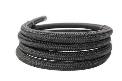 Desempenho ISR - Mangueira de nylon preta trançada 8AN - por pé (IS-8AN-BLK)