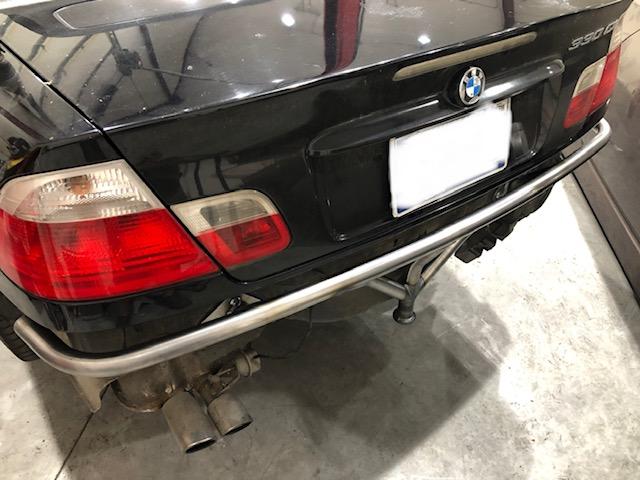 True Focus Fabrication - BMW E46 - BARRA DE PROTECCIÓN TRASERA ESTÁNDAR 