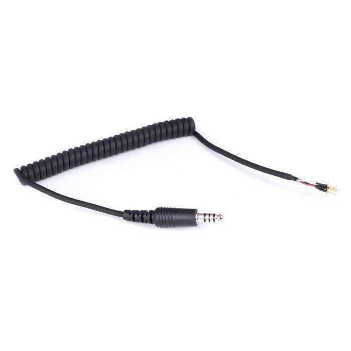 Rugged Radios - Replacement Helmet Kit Coil Cord with IMSA, OFFROAD, and Peltor Plug