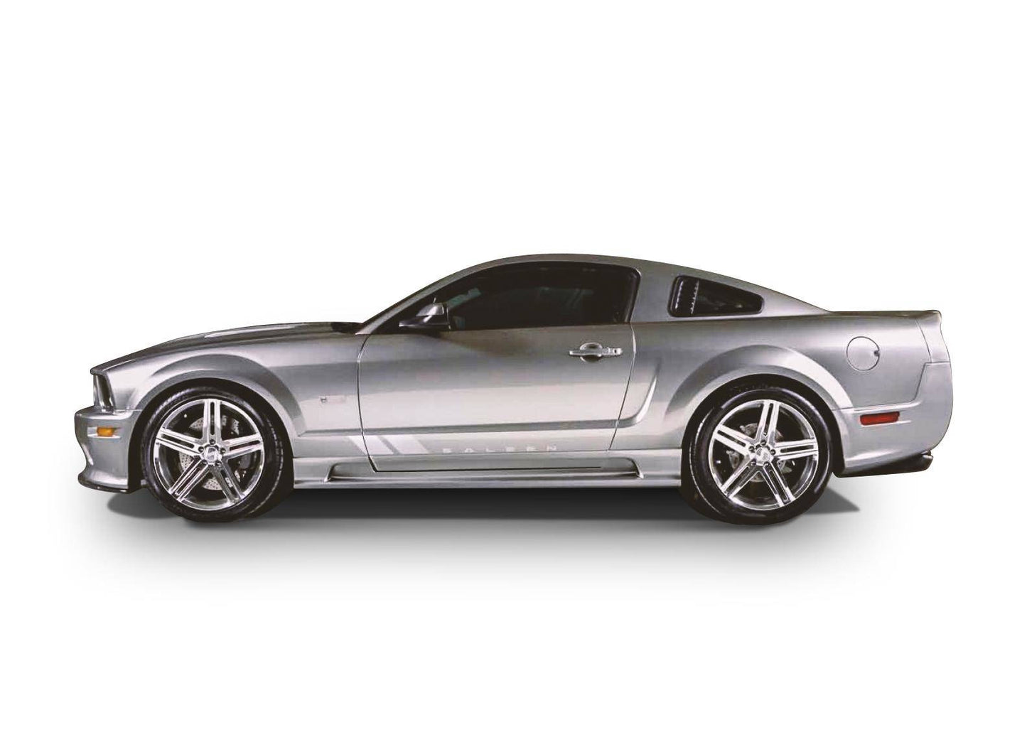 KBD - Ford Mustang 2005-2009 Sallen Style 2 Piece Polyurethane Side Skirts (37-2286)